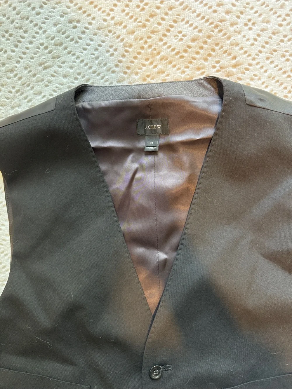J Crew Black Men's Dress Vest